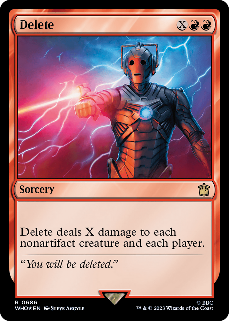 Delete (Surge Foil) [Doctor Who] | Cracking-Singles