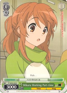 Mikuru Working Part-time (SY/WE09-E09) (Foil) [The Melancholy of Haruhi Suzumiya Extra Booster] | Cracking-Singles