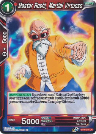 Master Roshi, Martial Virtuoso (BT10-010) [Rise of the Unison Warrior 2nd Edition] | Cracking-Singles