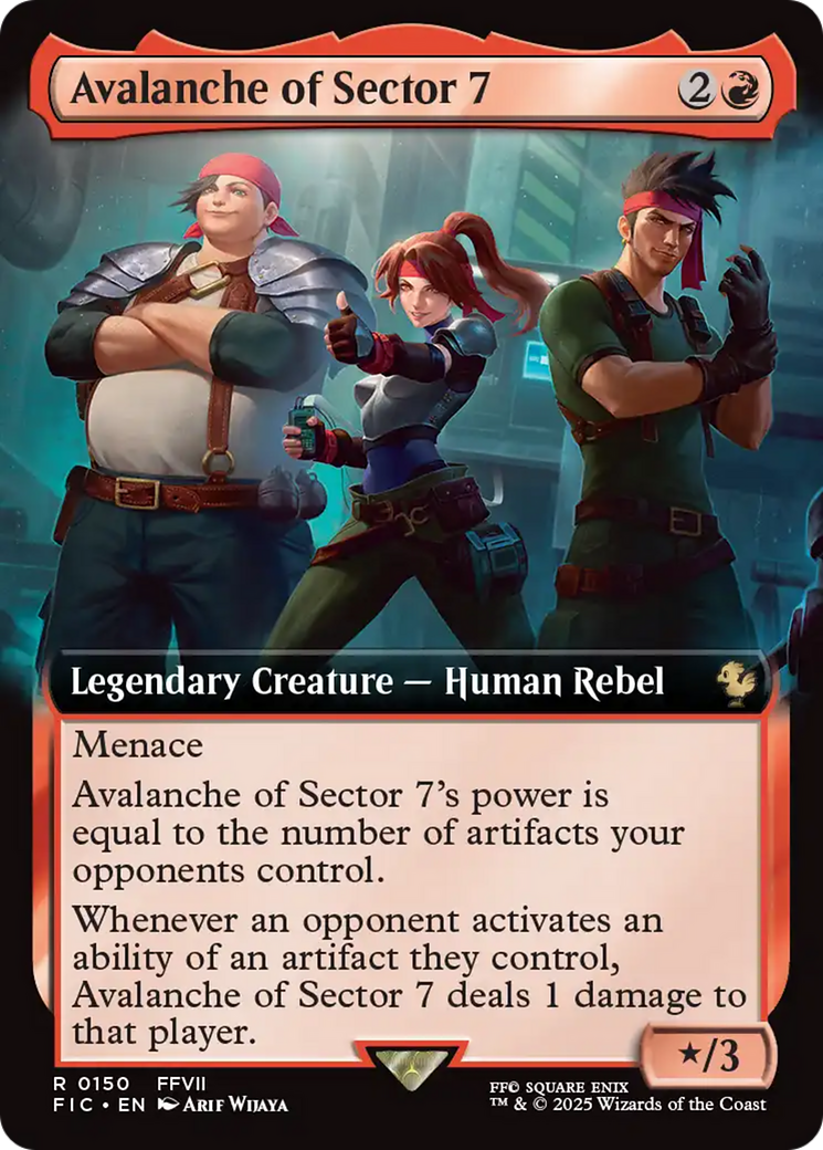 Avalanche of Sector 7 (Extended Art) [FINAL FANTASY Commander] | Cracking-Singles