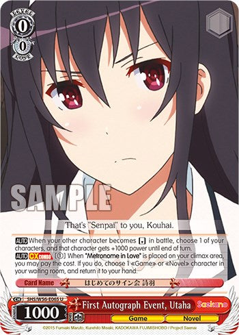 First Autograph Event, Utaha [Saekano: How to Raise a Boring Girlfriend] | Cracking-Singles
