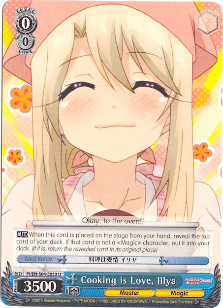 Cooking is Love, Illya (PI/EN-S04-E053 U) [Fate/kaleid liner PRISMA ILLYA DX] | Cracking-Singles