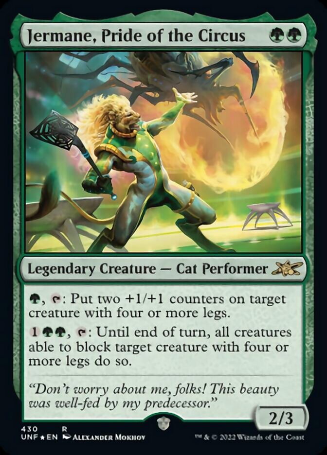 Jermane, Pride of the Circus (Galaxy Foil) [Unfinity] | Cracking-Singles