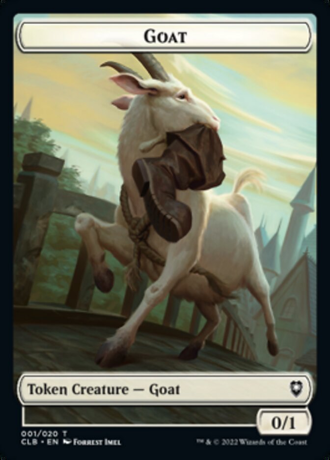 Treasure // Goat Double-Sided Token [Commander Legends: Battle for Baldur's Gate Tokens] | Cracking-Singles