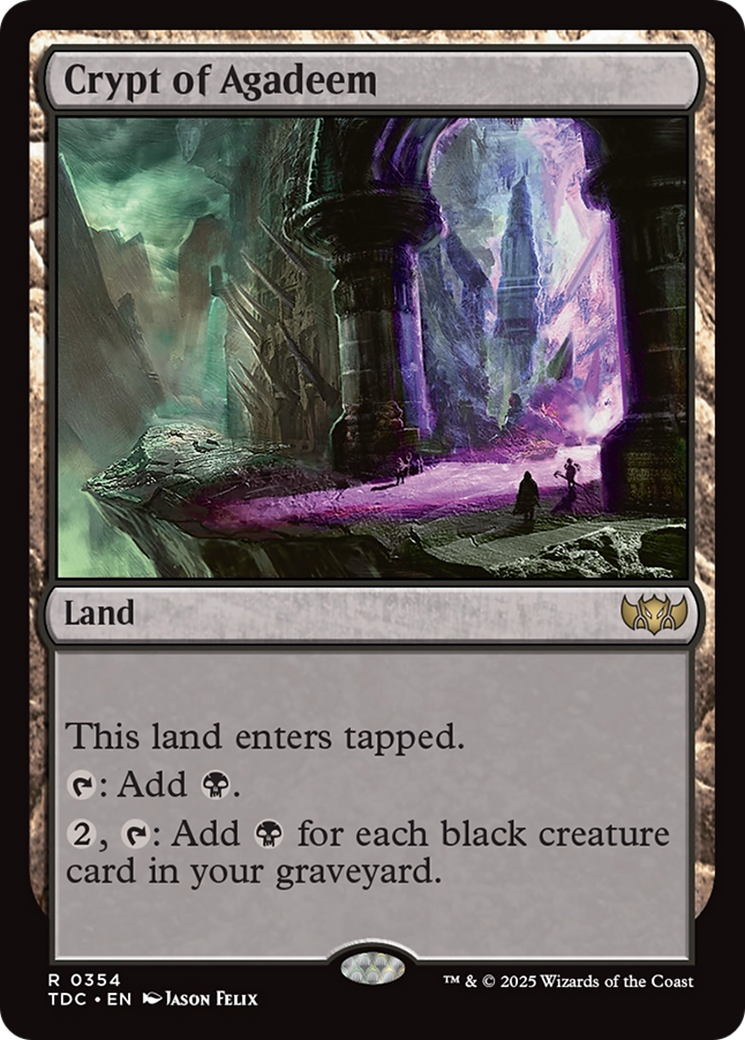 Crypt of Agadeem [Tarkir: Dragonstorm Commander] | Cracking-Singles
