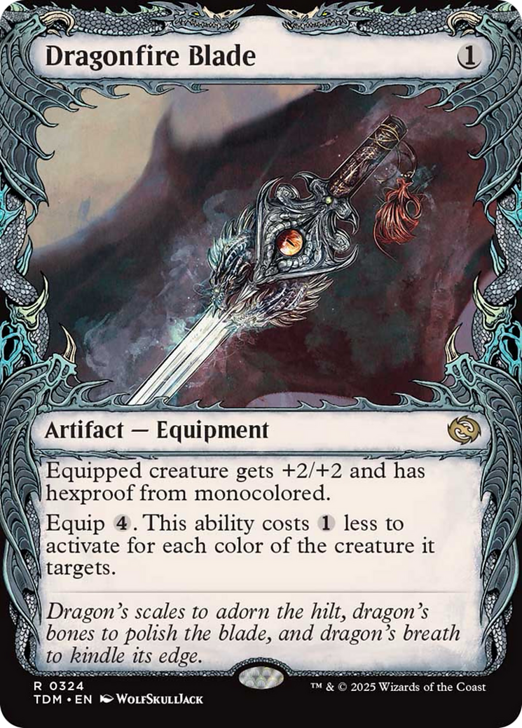 Dragonfire Blade (Showcase) [Tarkir: Dragonstorm] | Cracking-Singles