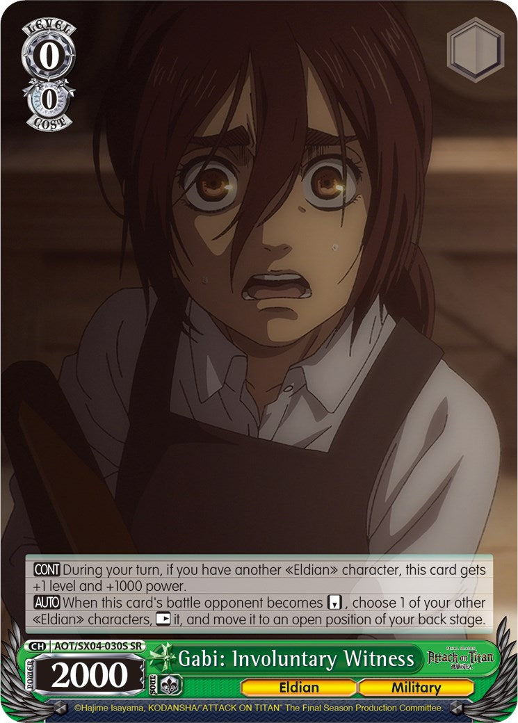 Gabi: Involuntary Witness (Foil) [Attack On Titan: Final Season] | Cracking-Singles
