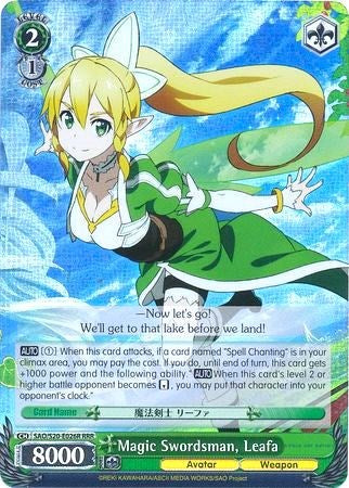 Magic Swordsman, Leafa (SAO/S20-E026R RRR) [Sword Art Online] | Cracking-Singles