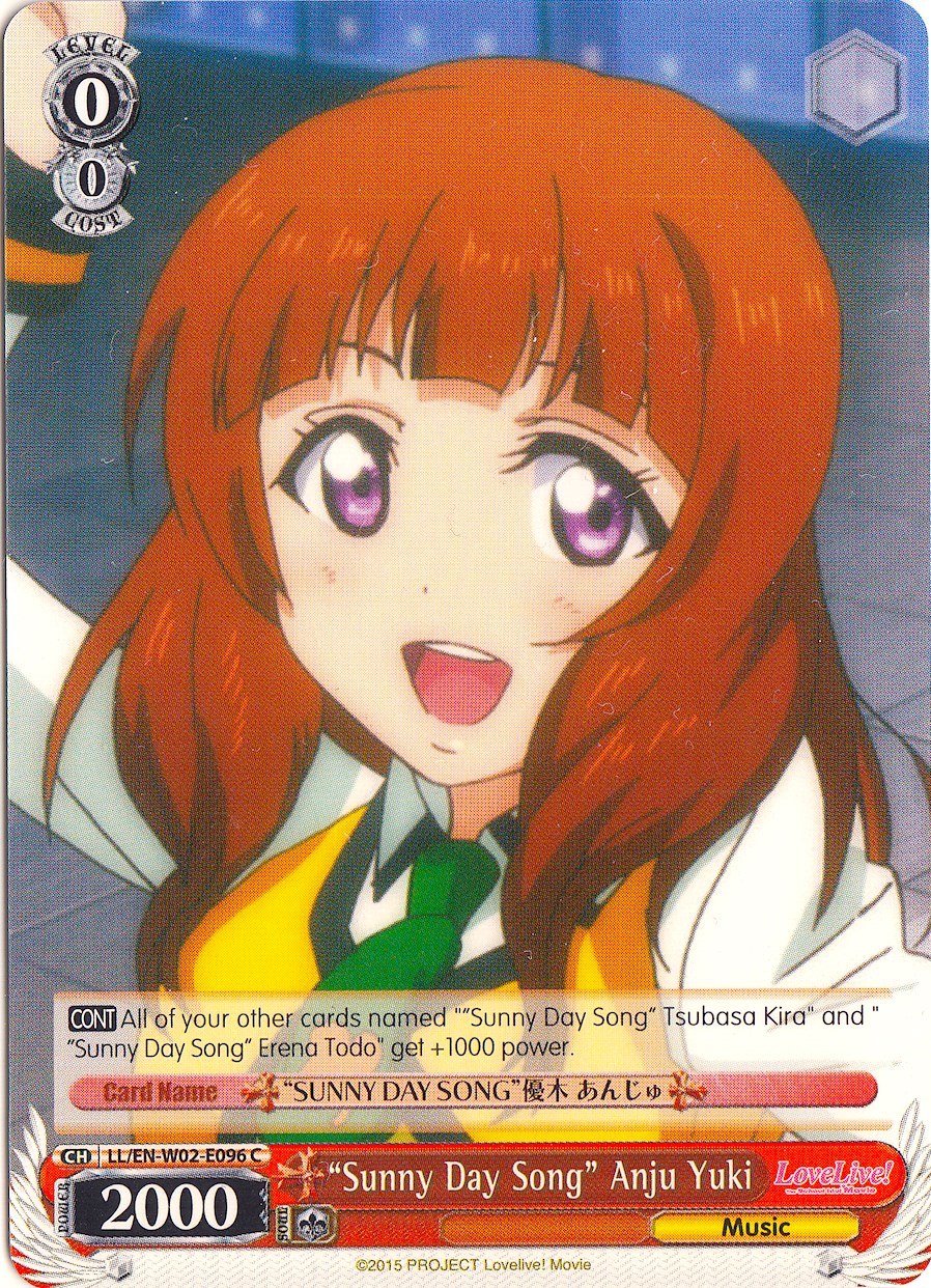 "Sunny Day Song" Anju Yuki (LL/EN-W02-E096 C) [Love Live! DX Vol.2] | Cracking-Singles