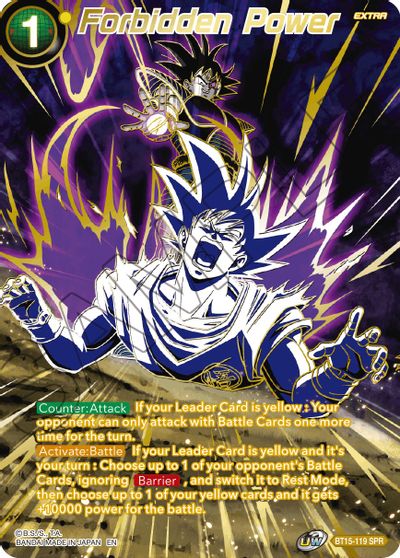Forbidden Power (SPR) (BT15-119) [Saiyan Showdown] | Cracking-Singles