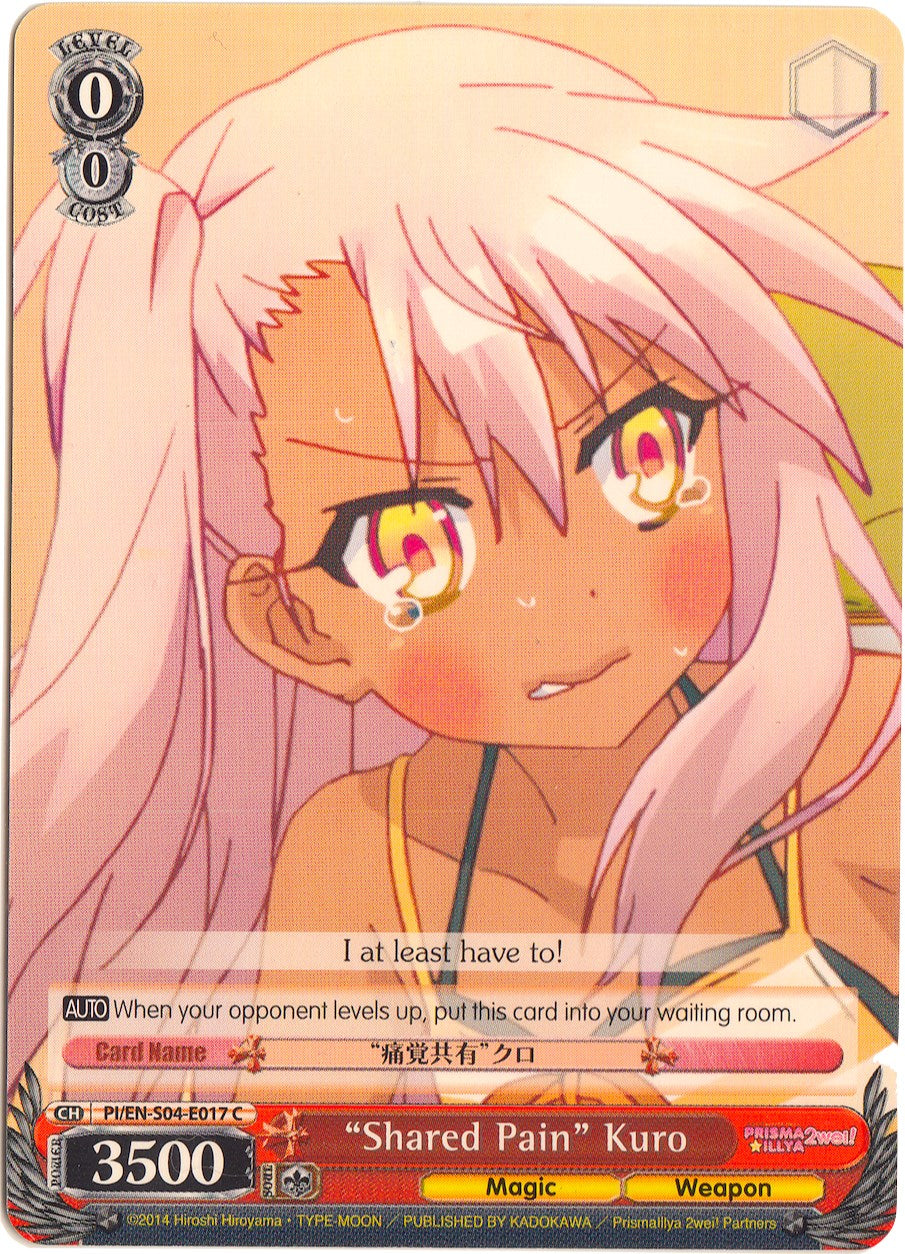 "Shared Pain" Kuro (PI/EN-S04-E017 C) [Fate/kaleid liner PRISMA ILLYA DX] | Cracking-Singles