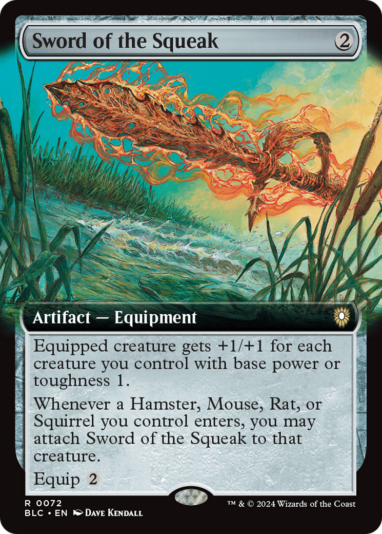 Sword of the Squeak (Extended Art) [Bloomburrow Commander] | Cracking-Singles