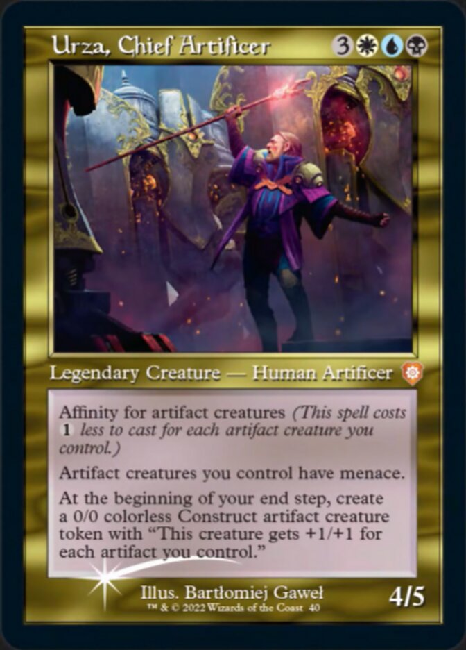Urza, Chief Artificer (040) (Retro) (Display Commander) [The Brothers' War Commander] | Cracking-Singles