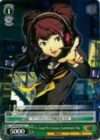 P-1 Grand Prix Exclusive Commentator! Rise (P4/EN-S01-037 C) [Persona 4 ver.E] | Cracking-Singles