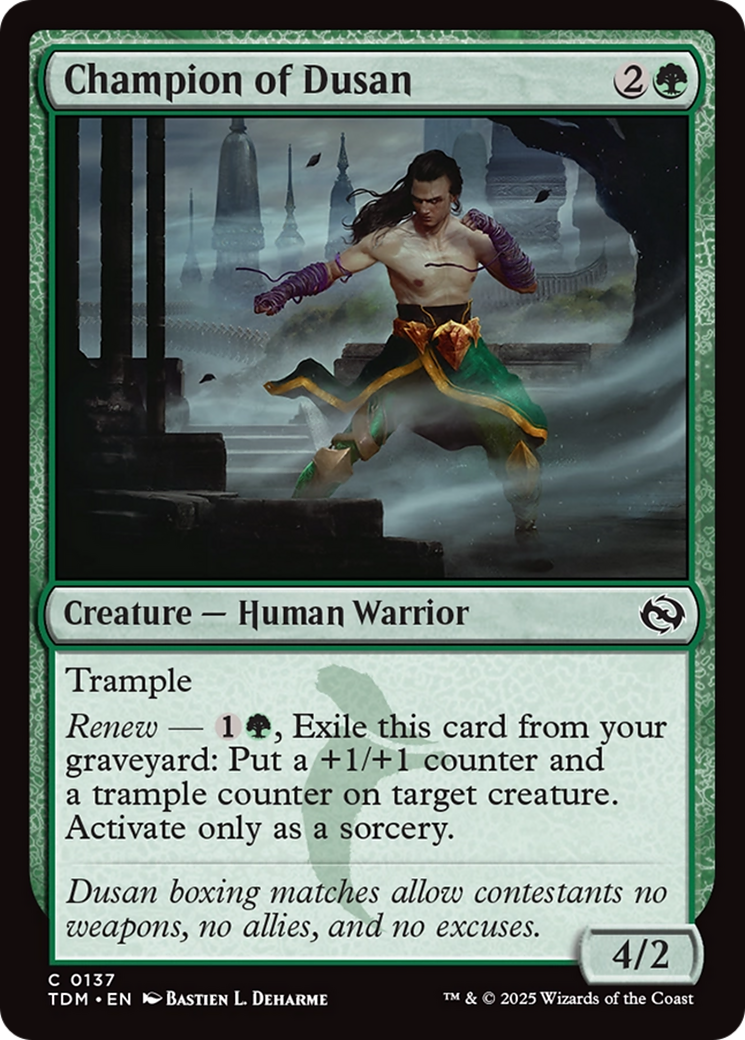 Champion of Dusan [Tarkir: Dragonstorm] | Cracking-Singles