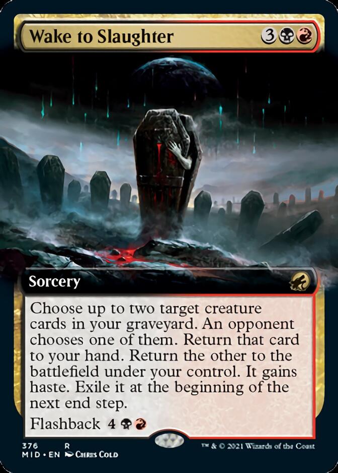 Wake to Slaughter (Extended Art) [Innistrad: Midnight Hunt] | Cracking-Singles