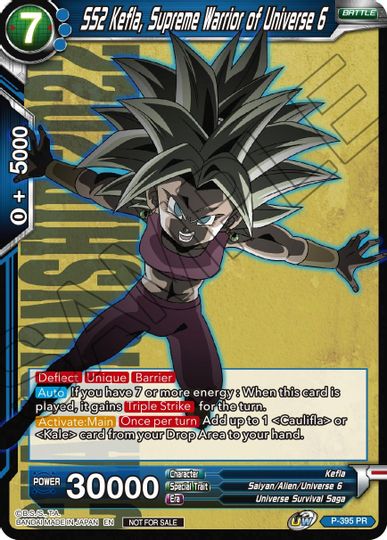 SS2 Kefla, Supreme Warrior of Universe 6 (P-395) [Promotion Cards] | Cracking-Singles