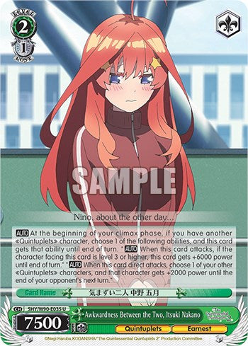 Awkwardness Between the Two, Itsuki Nakano (5HY/W90-E035 U) [The Quintessential Quintuplets 2] | Cracking-Singles