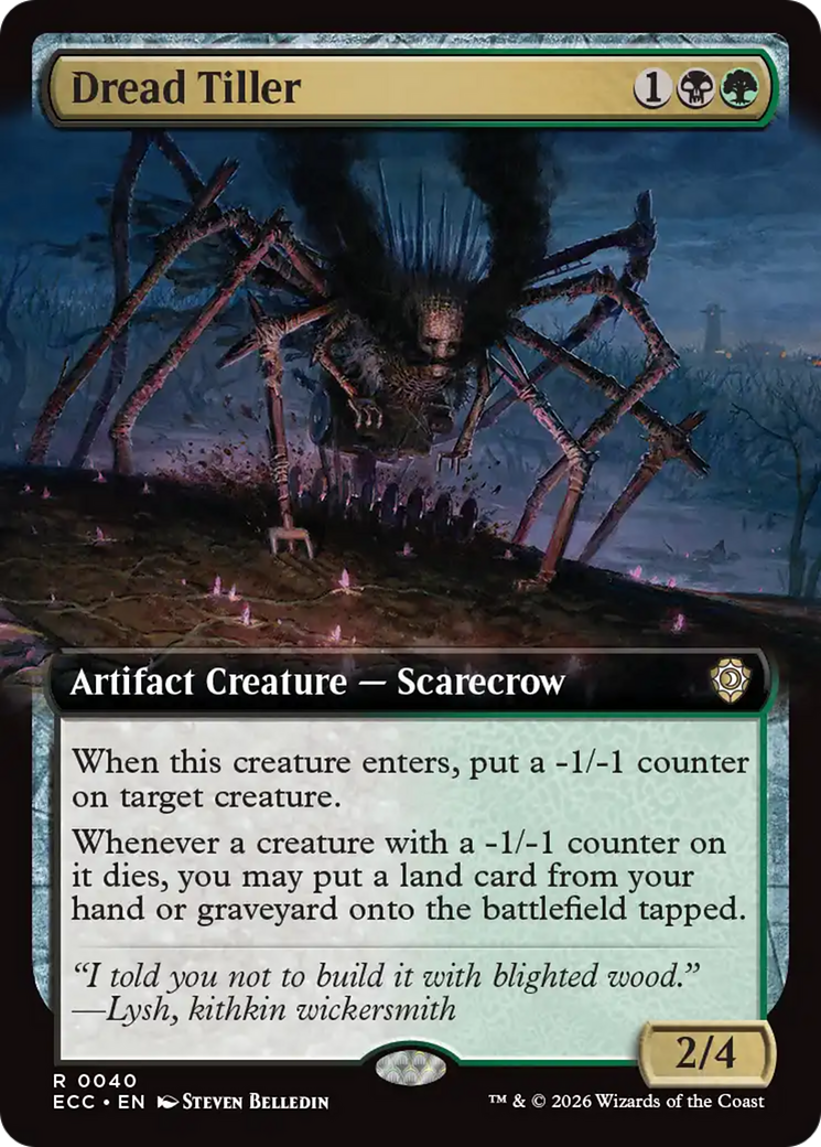 Dread Tiller (Extended Art) [Lorwyn Eclipsed Commander] | Cracking-Singles