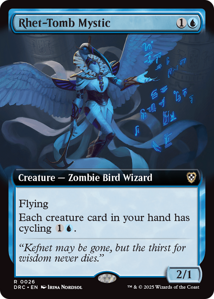 Rhet-Tomb Mystic (Extended Art) [Aetherdrift Commander] | Cracking-Singles