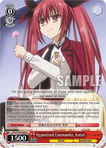 Hypnotized Commander, Kotori [Date A Live Vol.2] | Cracking-Singles
