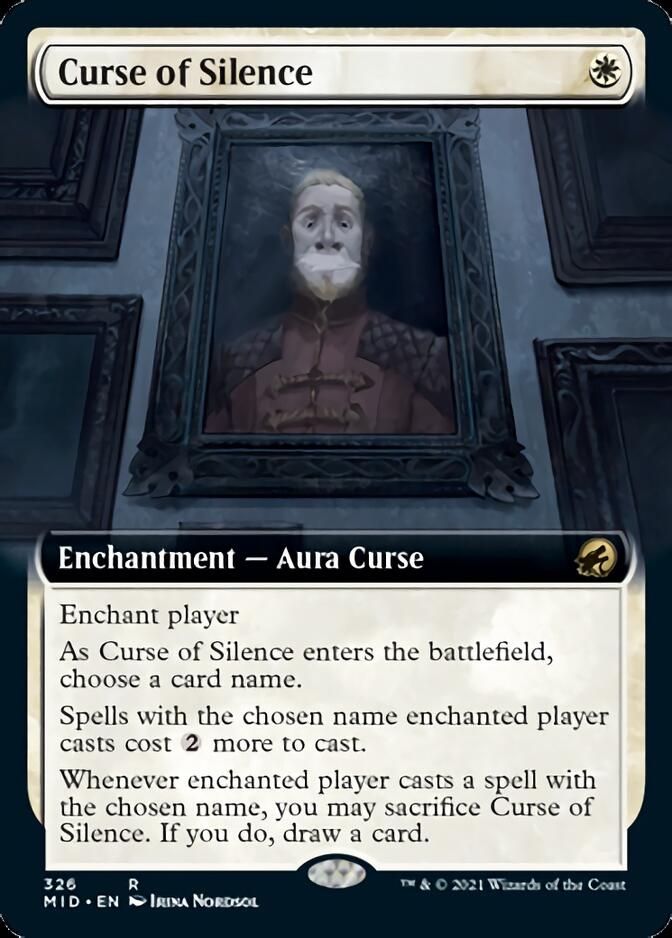 Curse of Silence (Extended Art) [Innistrad: Midnight Hunt] | Cracking-Singles