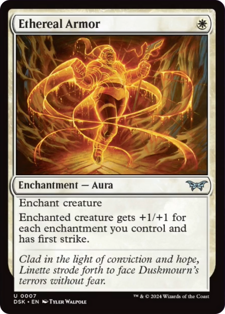 Ethereal Armor [Duskmourn: House of Horror] | Cracking-Singles