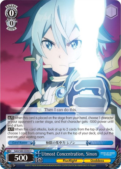 Utmost Concentration, Sinon (SAO/S80-E090 C) [Sword Art Online -Alicization- Vol.2] | Cracking-Singles