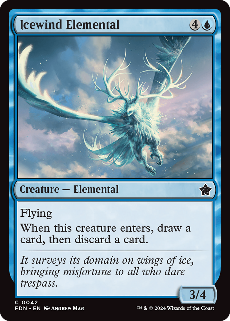 Icewind Elemental [Foundations] | Cracking-Singles