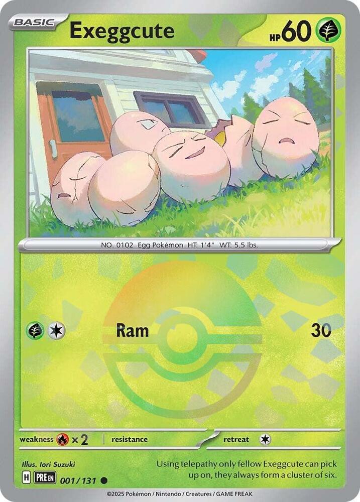 Exeggcute (001/131) (Poke Ball Pattern) [Scarlet & Violet: Prismatic Evolutions] | Cracking-Singles