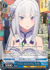 Furious Questioning, Emilia (RZ/S55-E069 R) [Re:ZERO Vol.2] | Cracking-Singles