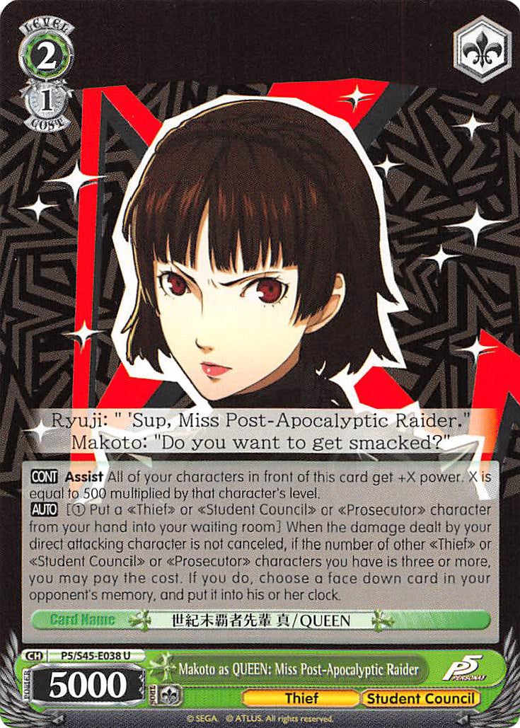 Makoto as QUEEN: Miss Post-Apocalyptic Raider (P5/S45-E038 U) [Persona 5] | Cracking-Singles