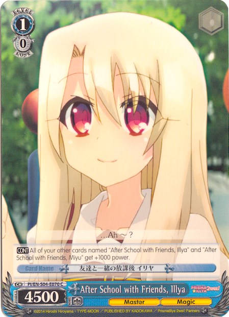 After School with Friends, Illya (PI/EN-S04-E070 C) [Fate/kaleid liner PRISMA ILLYA DX] | Cracking-Singles