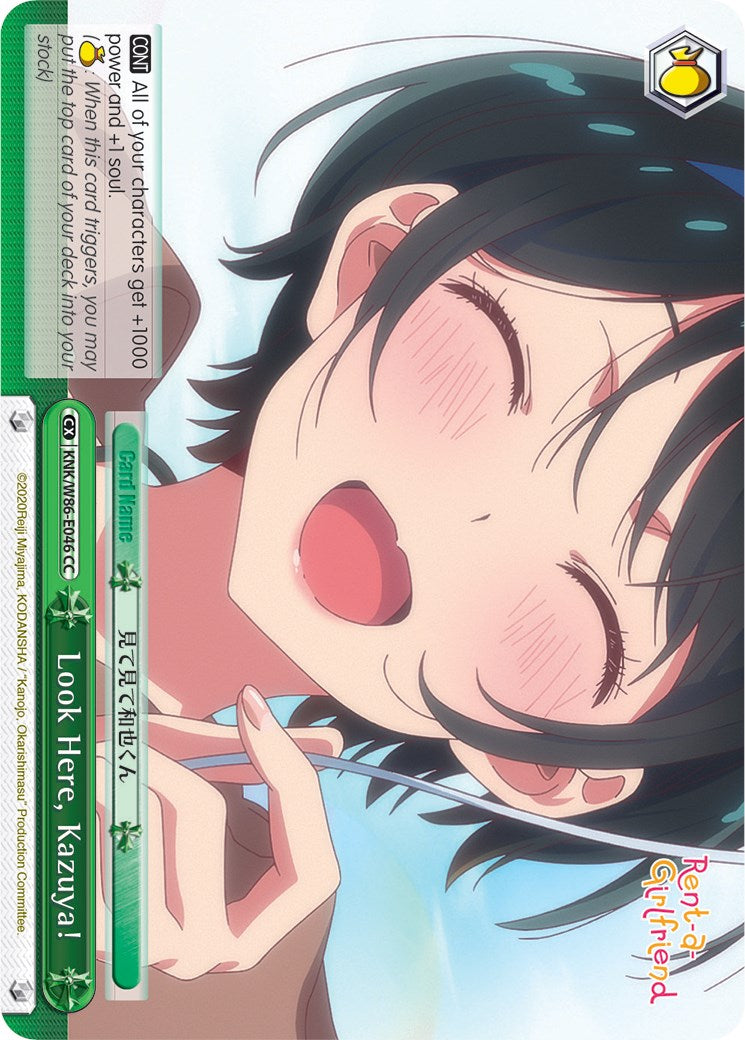 Look Here, Kazuya! (KNK/W86-E046 CC) [Rent-A-Girlfriend] | Cracking-Singles
