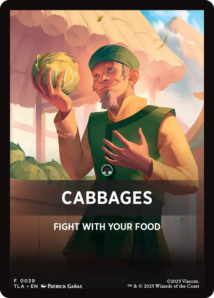 Cabbages Theme Card [Avatar: The Last Airbender Tokens] | Cracking-Singles
