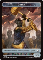 Insect // Golem (0013) Double-Sided Token [Edge of Eternities Commander Tokens] | Cracking-Singles