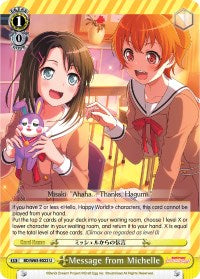 Message from Michelle (BD/W63-E022 U) [BanG Dream! Girls Band Party! Vol.2] | Cracking-Singles