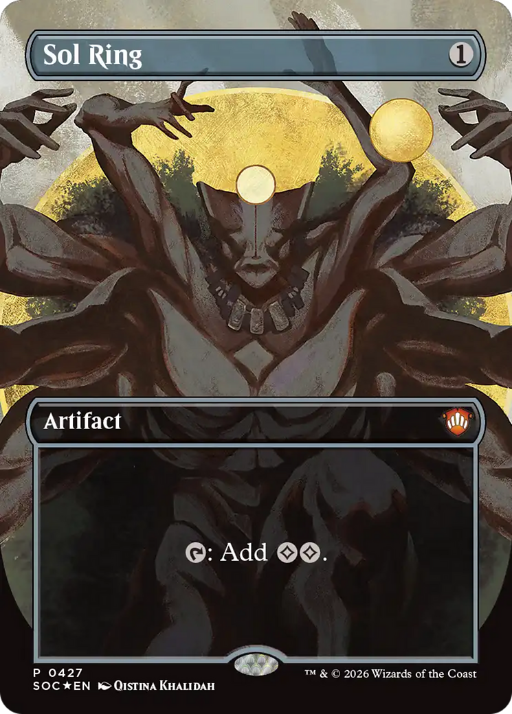 Sol Ring (Borderless) [Secrets of Strixhaven Commander] | Cracking-Singles