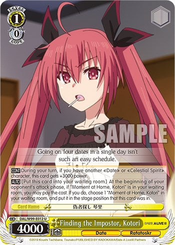 Finding the Impostor, Kotori [Date A Live Vol.2] | Cracking-Singles