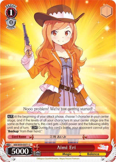 Aimi Eri (MR/W59-E071 C) [Magia Record: Puella Magi Madoka Magica [Side Story] (Mobile)] | Cracking-Singles