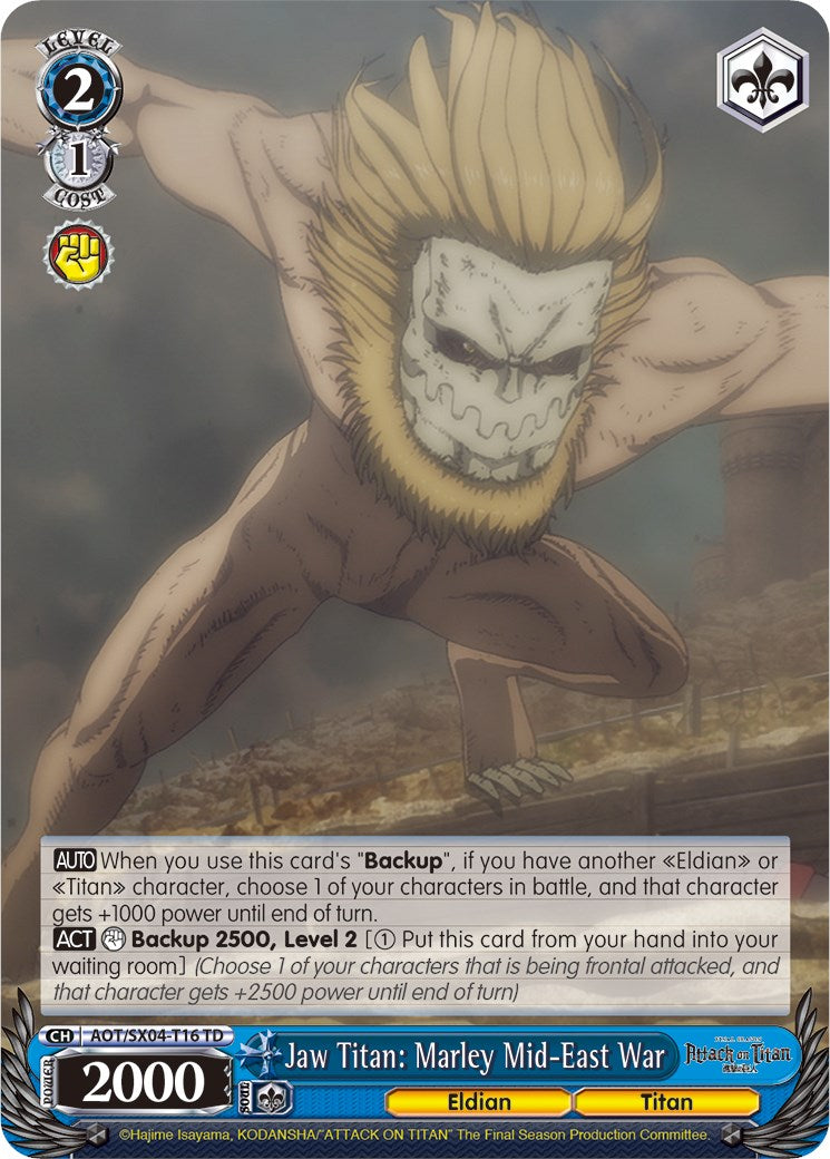 Jaw Titan: Marley Mid-East War [Attack On Titan: Final Season] | Cracking-Singles