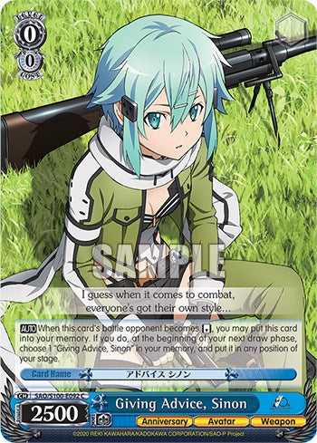 Giving Advice, Sinon [Sword Art Online Animation 10th Anniversary] | Cracking-Singles