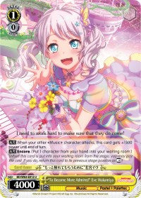 "To Become More Admired" Eve Wakamiya (BD/W63-E012 U) [BanG Dream! Girls Band Party! Vol.2] | Cracking-Singles