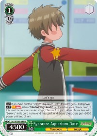 Syaoran: Aquarium Date (CCS/WX01-041 U) [Cardcaptor Sakura: Clear Card] | Cracking-Singles