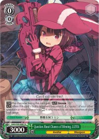 Question About Chances of Winning, LLENN (GGO/S59-E007 R) [Gun Gale Online] | Cracking-Singles