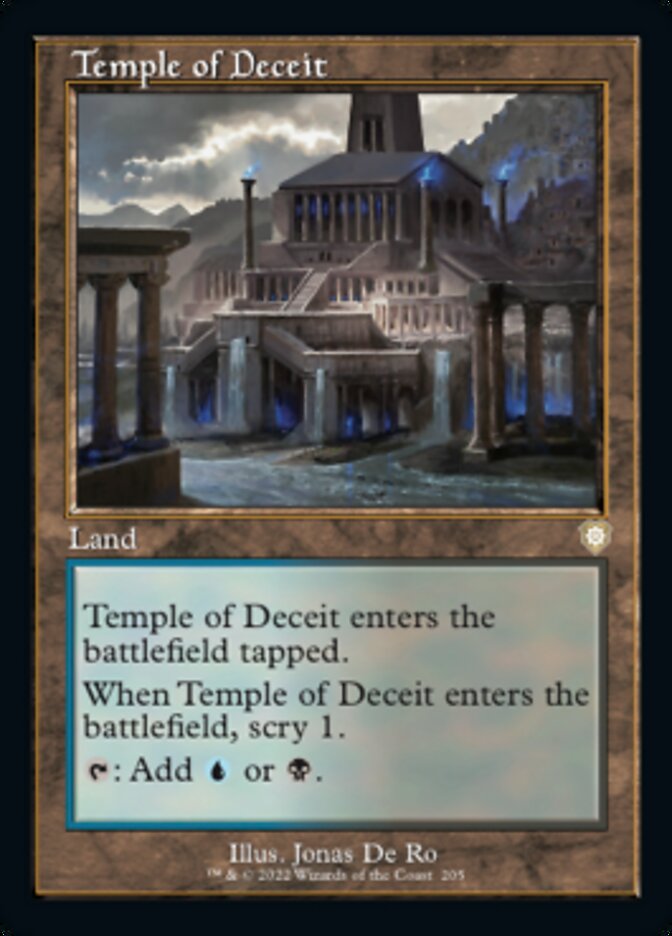 Temple of Deceit (Retro) [The Brothers' War Commander] | Cracking-Singles