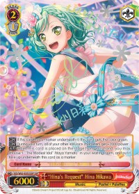 "Hina's Request" Hina Hikawa (BD/W63-E053SSP SSP) [BanG Dream! Girls Band Party! Vol.2] | Cracking-Singles