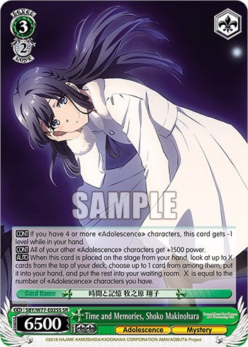 Time and Memories, Shoko Makinohara (Foil) [Rascal Does Not Dream of a Dreaming Girl] | Cracking-Singles