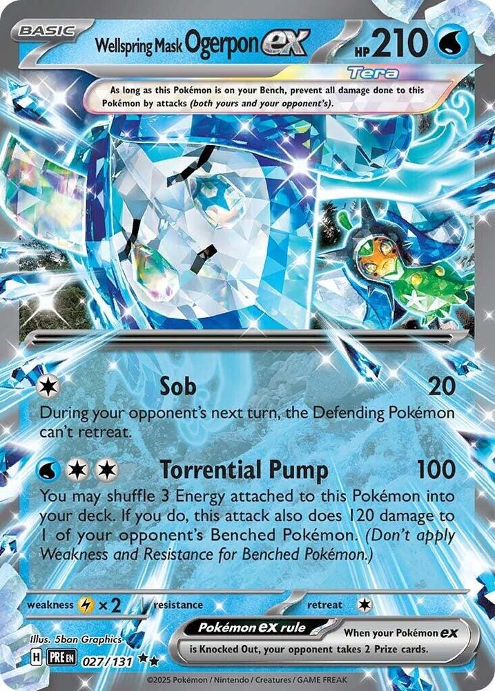 Wellspring Mask Ogerpon ex (027/131) [Scarlet & Violet: Prismatic Evolutions] | Cracking-Singles