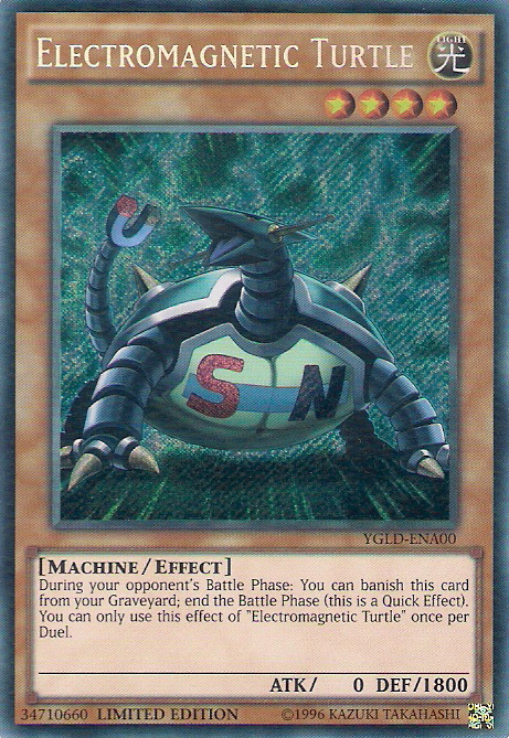 Electromagnetic Turtle [YGLD-ENA00] Secret Rare | Cracking-Singles